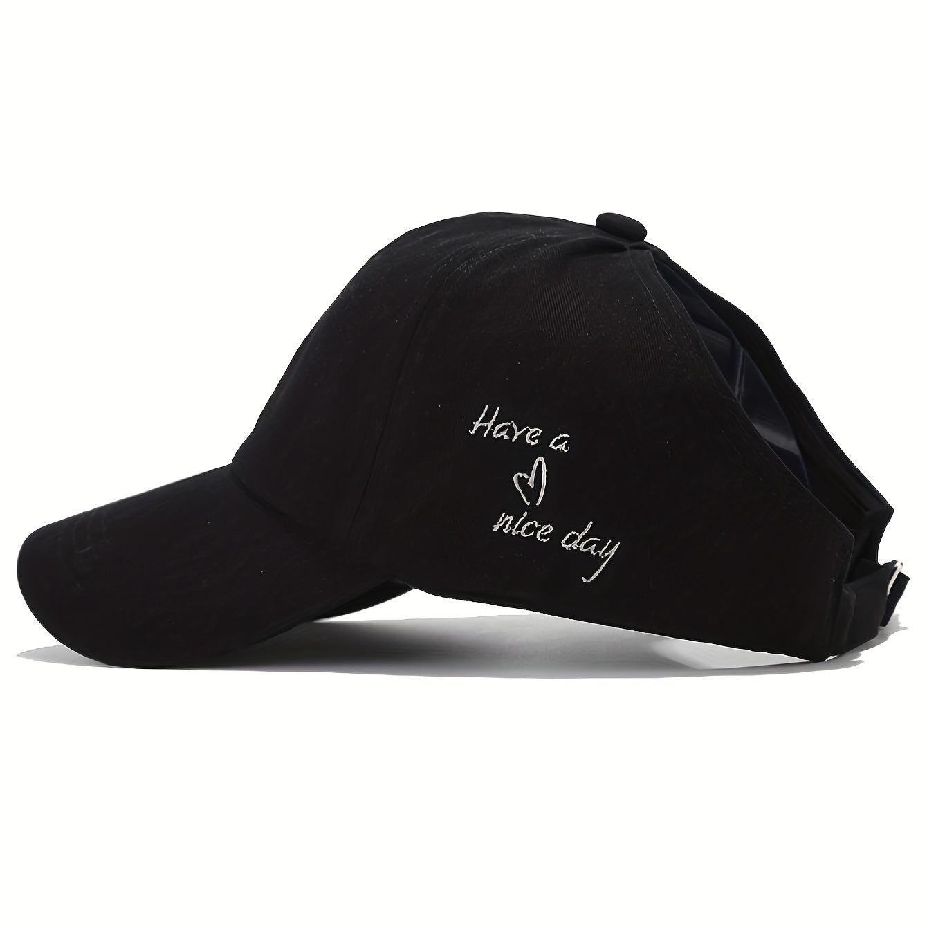 Ladies Baseball Cap with Ponytail Opening – Light and Breathable
