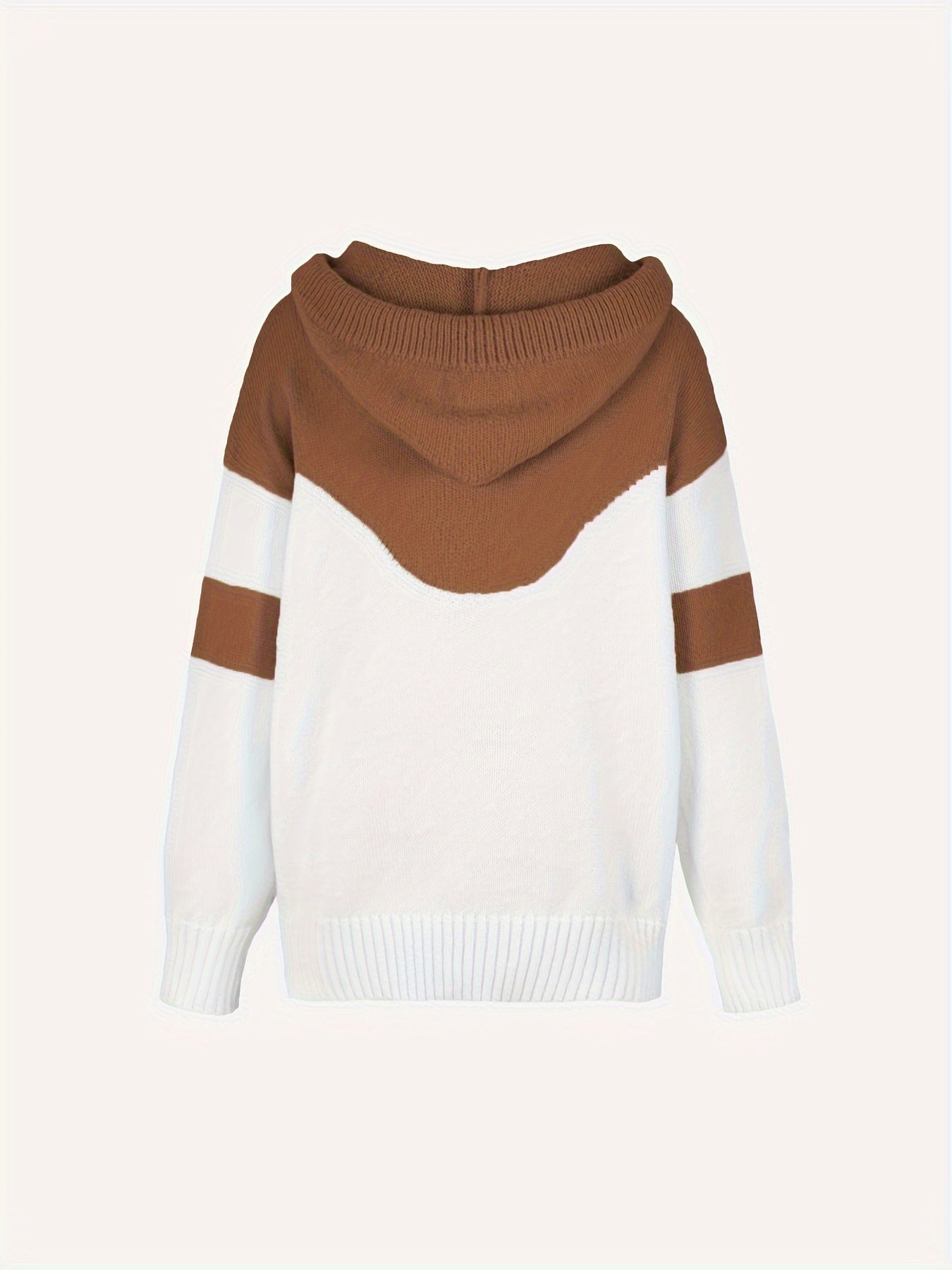 Ava Color Block Hoodie Sweater - Stylish and Comfortable for Women