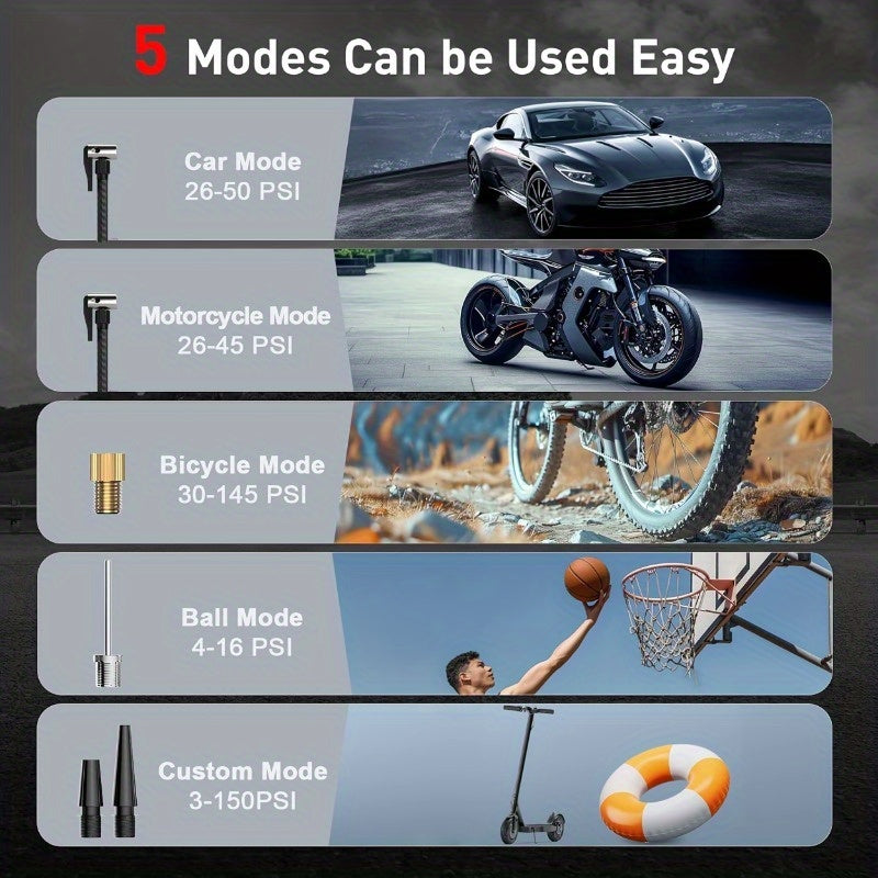 AirSmart Portable Tire Pump – Compact and Efficient