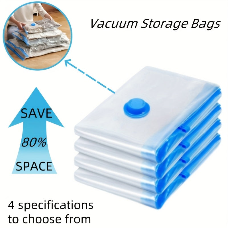 Set of Extra Large Vacuum Storage Bags – Reusable, Waterproof, and Space-Saving
