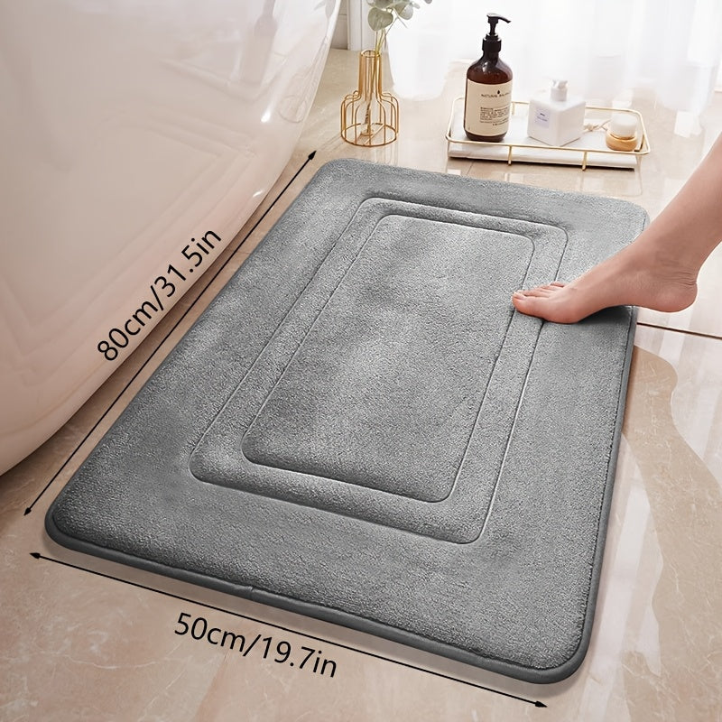 Memory Foam Bath Mat – Soft, Absorbent, and Quick-Drying