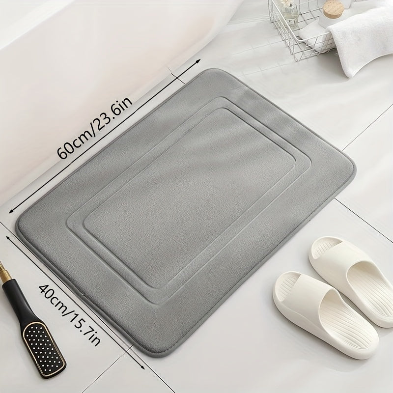 Memory Foam Bath Mat – Soft, Absorbent, and Quick-Drying