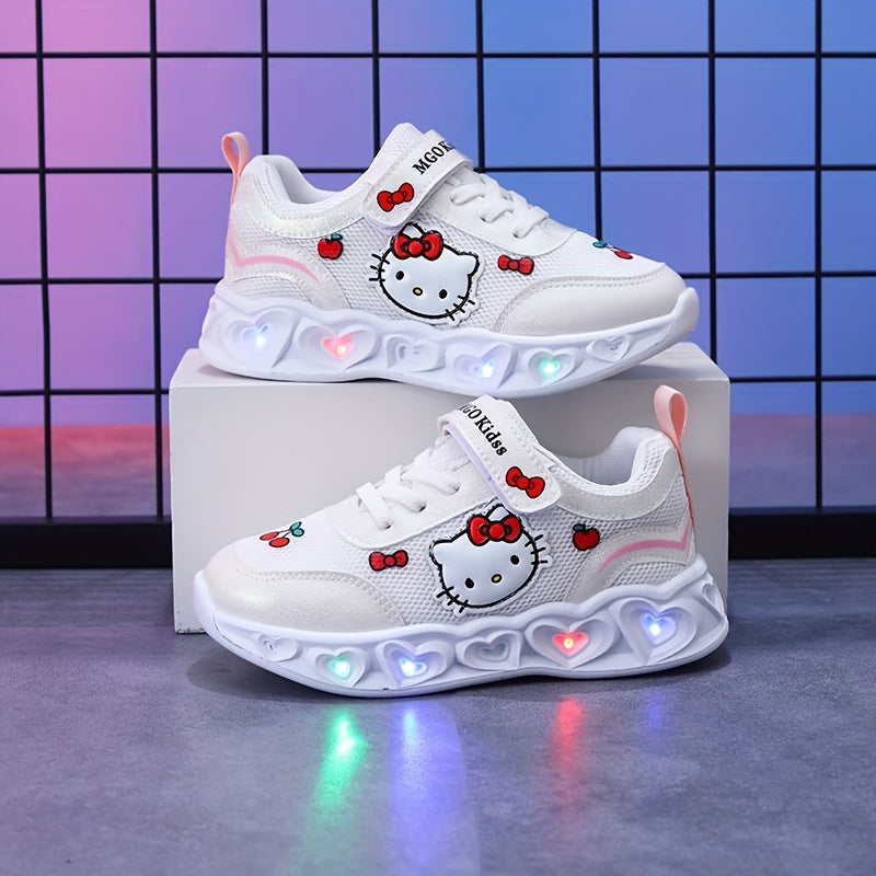 Light-Up Hello Kitty Sneakers – Breathable and Cushioned Fun Shoes