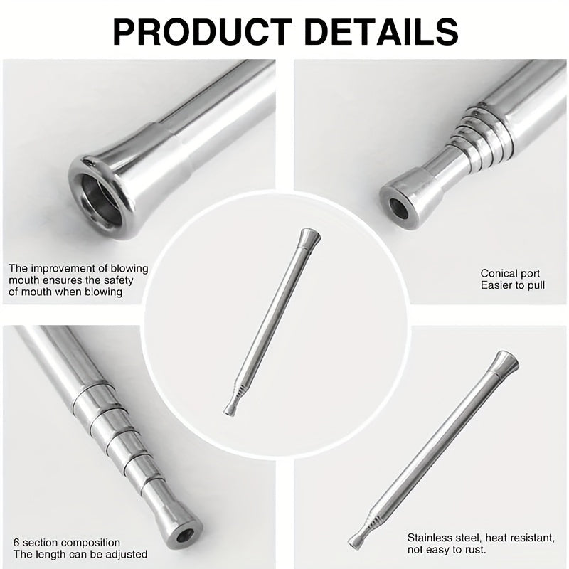 Telescopic Fire Blower Pipe - Handy and Durable for Outdoor Fire