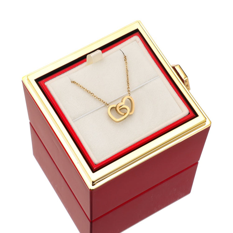 Amor's Flower Box – Eternal Rose with Engraving for Valentine's Day