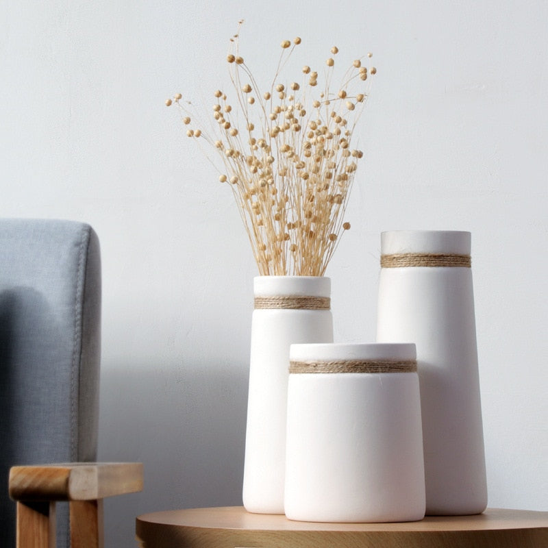 Natural Jute Vase - Stylish Decoration for Home