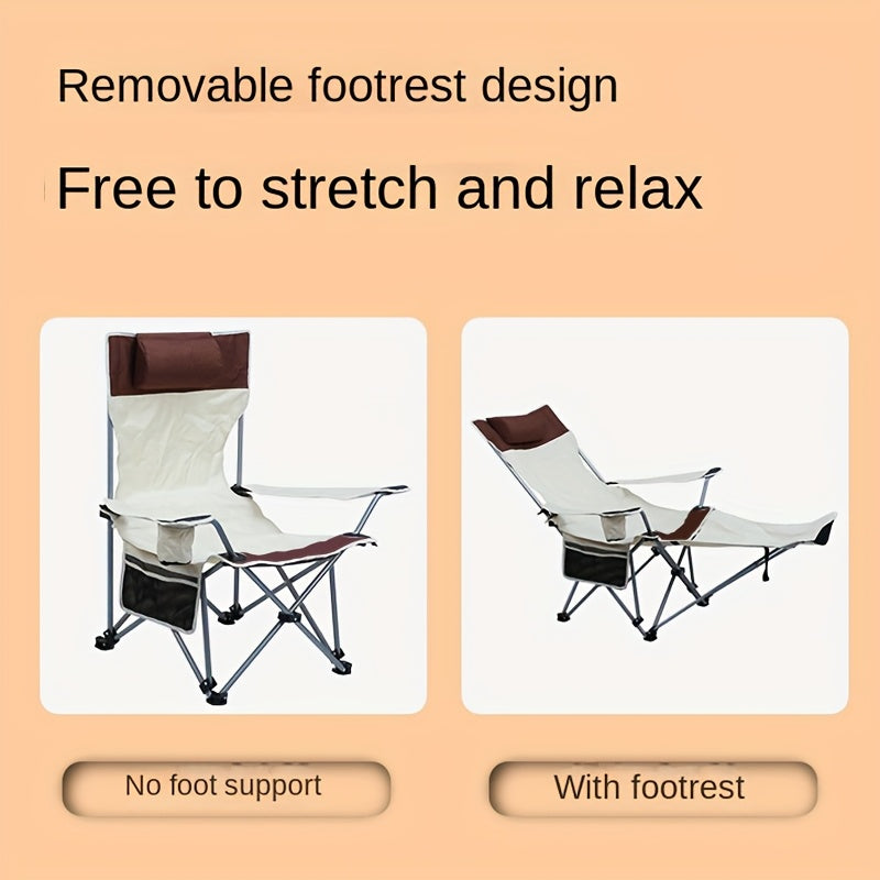 Lightweight Foldable Beach Chair – Ideal for Camping, Fishing, and Relaxation