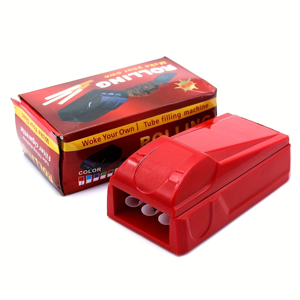 Manual Cigarette Rolling Machine with 3 Tubes – Durable Plastic and Easy to Use