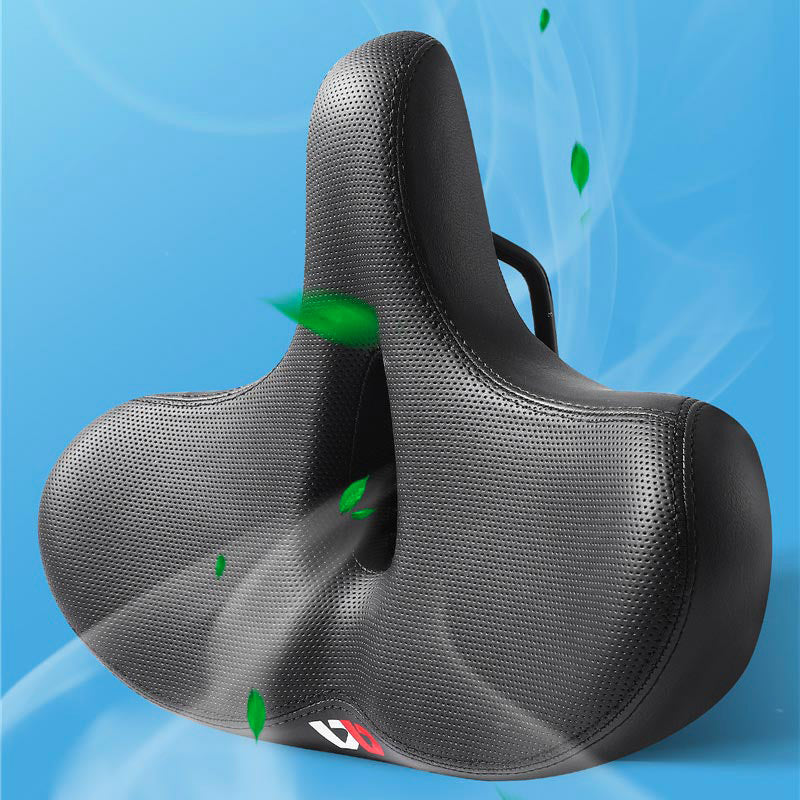 Ergonomic Wide Bike Saddle with Extra Padding for Comfortable Cycling