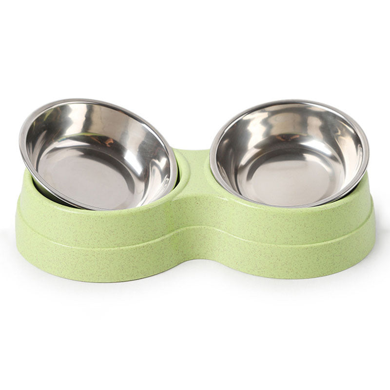 Stainless Steel Double Pet Bowl – Perfect for Food and Water