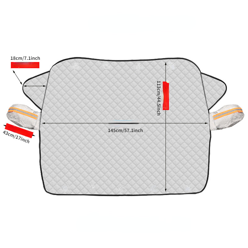 Universal Car Windshield Cover – Protection Against Sun and Snow