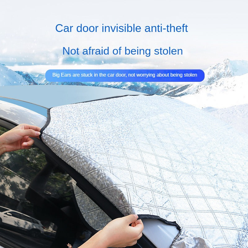 Universal Car Windshield Cover – Protection Against Sun and Snow