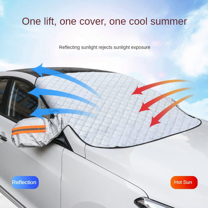 Universal Car Windshield Cover – Protection Against Sun and Snow