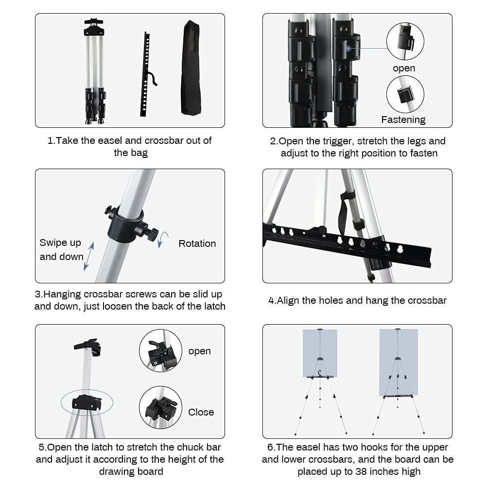 Adjustable Metal Easel – Practical and Easy to Carry