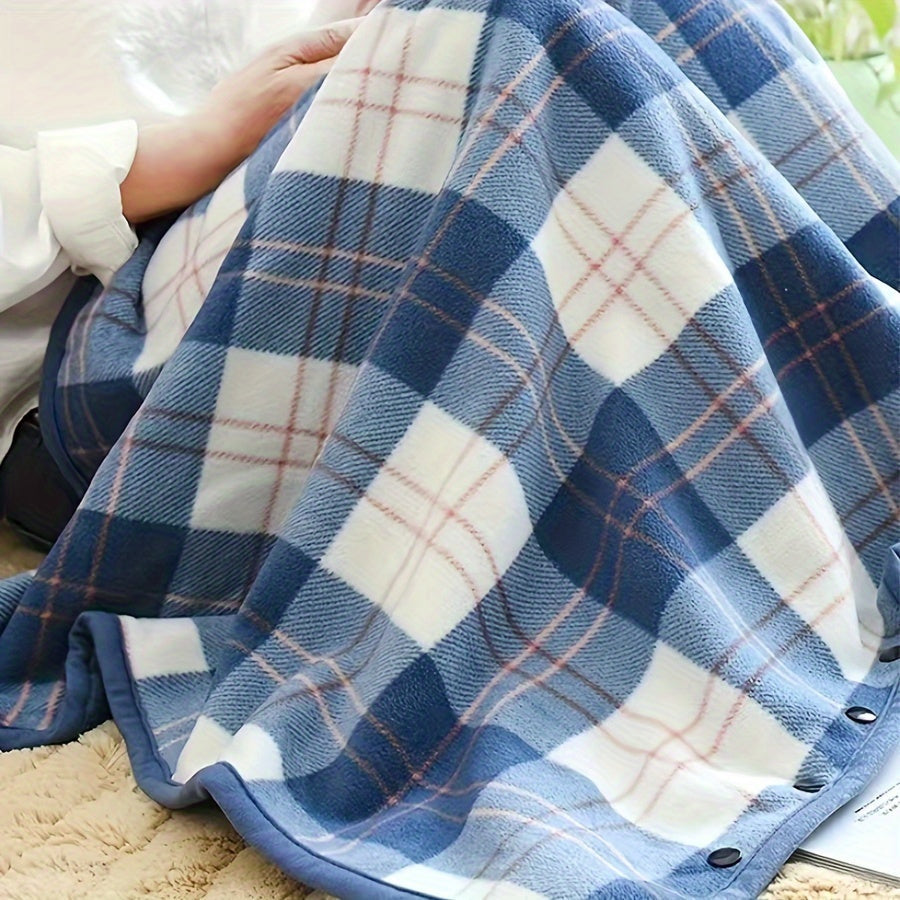 Portable Fleece Blanket – Warm and Comfortable for Home, Work, and Outdoor