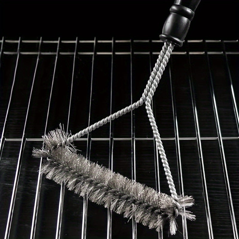 Y-Shaped BBQ Brush with Long Handle – Stainless Steel Cleaning Brush for Thorough Grill Cleaning