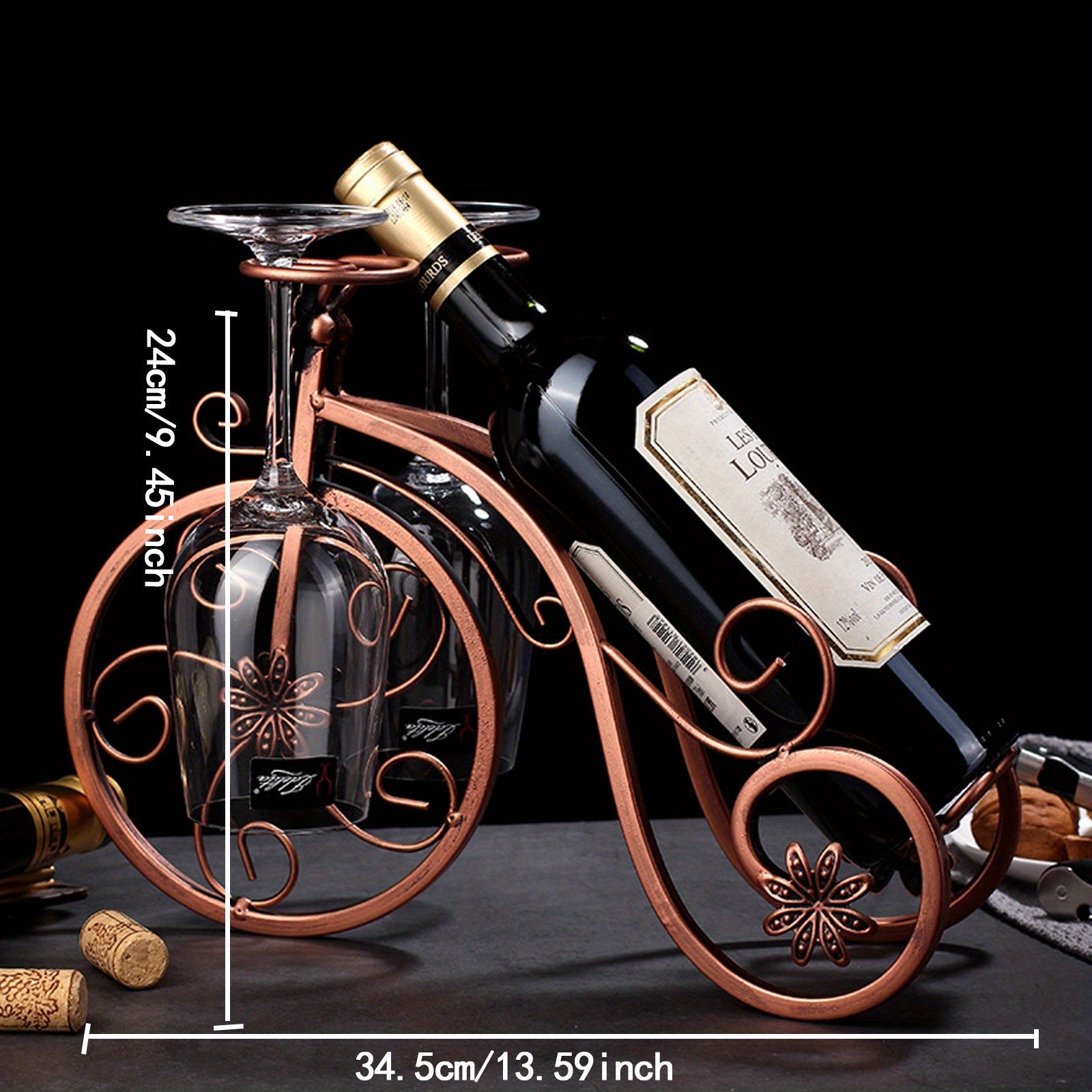 Wine Bike Bottle Holder - For a Refined Taste
