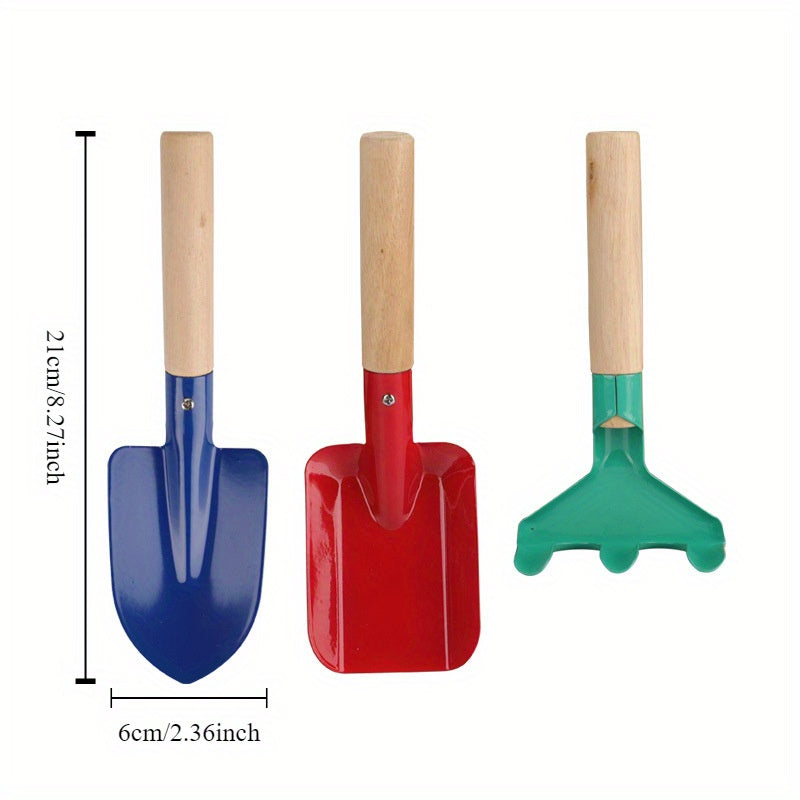 Colorful Kids Garden and Sand Tool Set – Outdoor and Garden Toy Set
