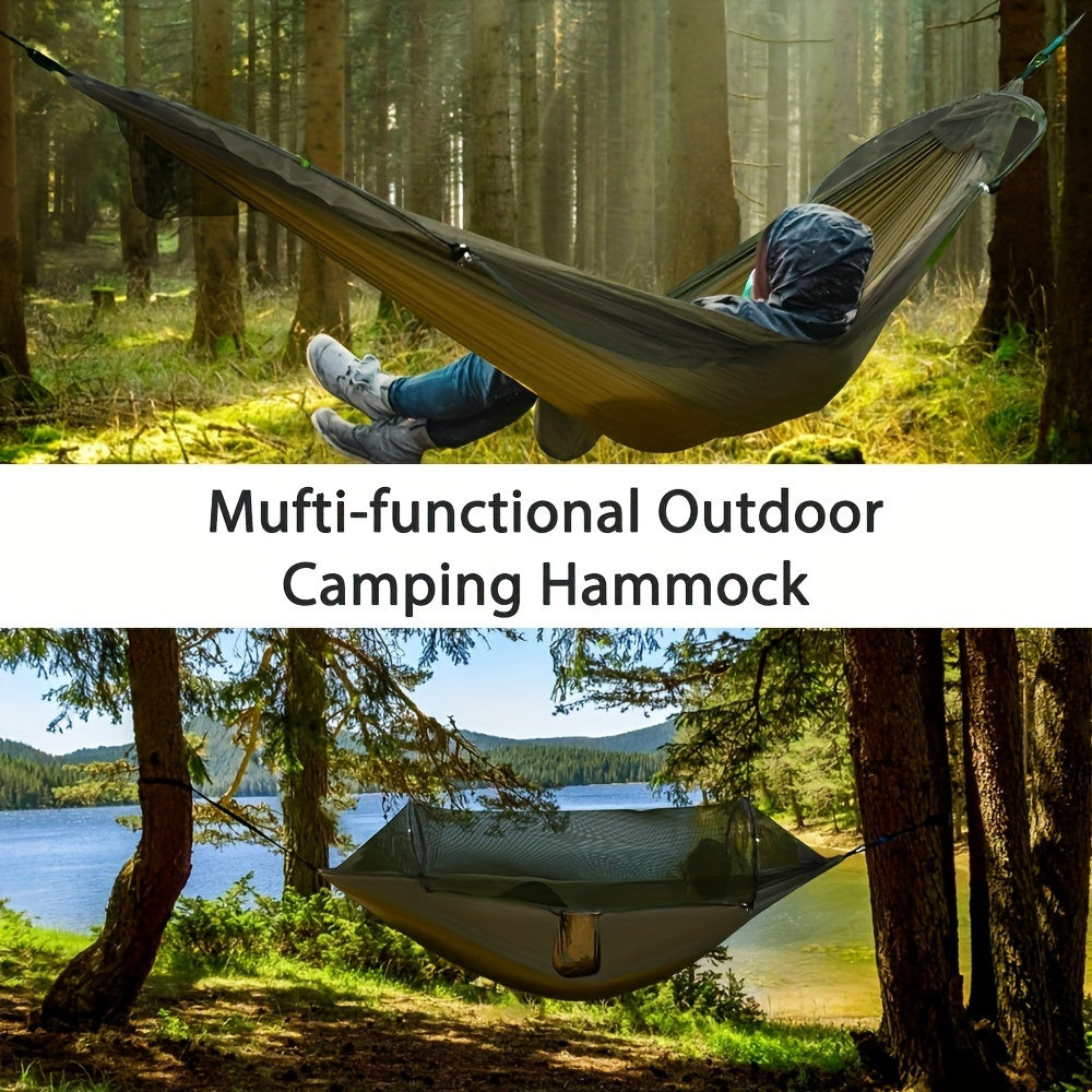 Double Hammock with Mosquito Net - Comfortable and Protective for Camping and Traveling