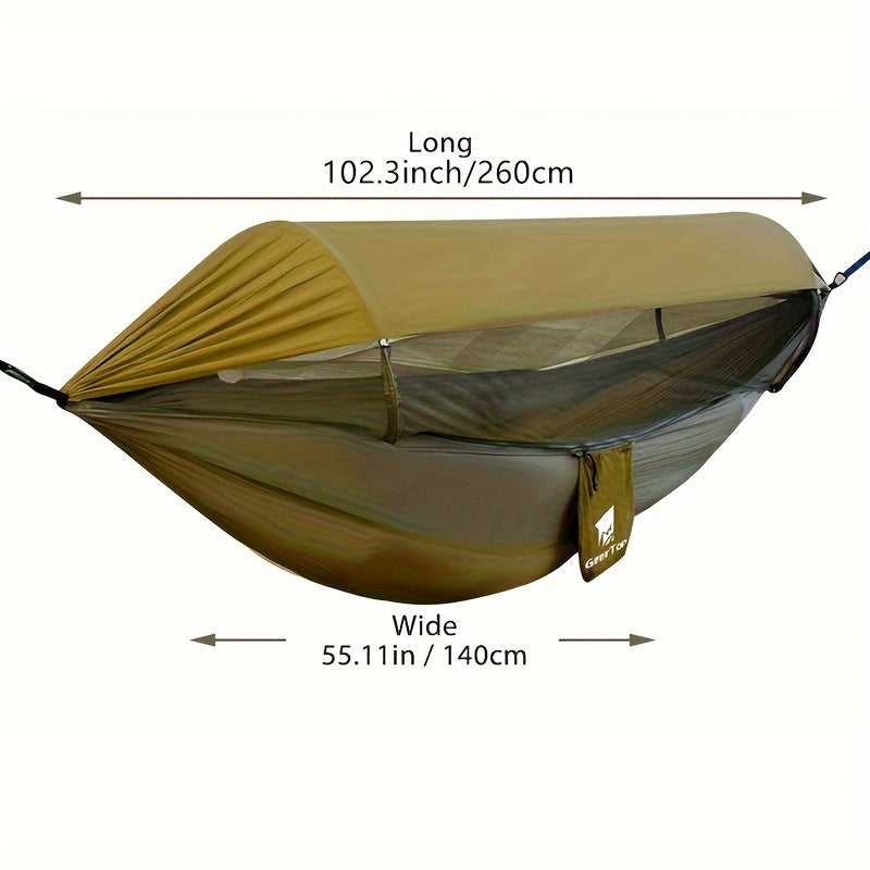 Double Hammock with Mosquito Net - Comfortable and Protective for Camping and Traveling