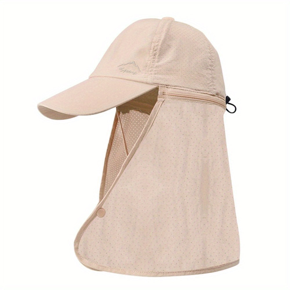 UV-Protective Trucker Hat with Neck Flap - Breathable and Comfortable for Summer Activities