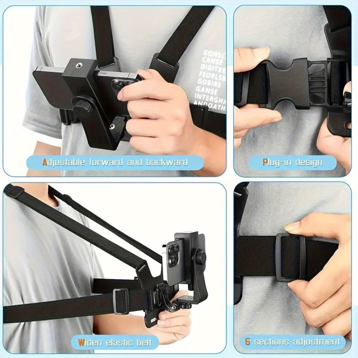 Handsfree Chest Strap - For Easy Filming and Taking Photos