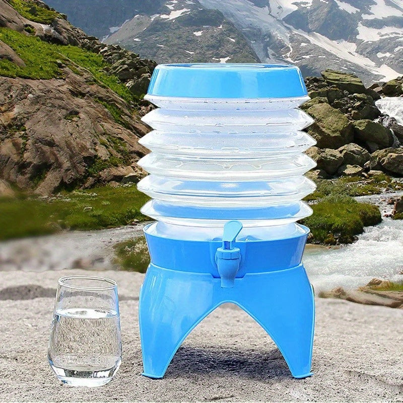 Portable Foldable Water Bucket – 3.5L with Retractable Tap