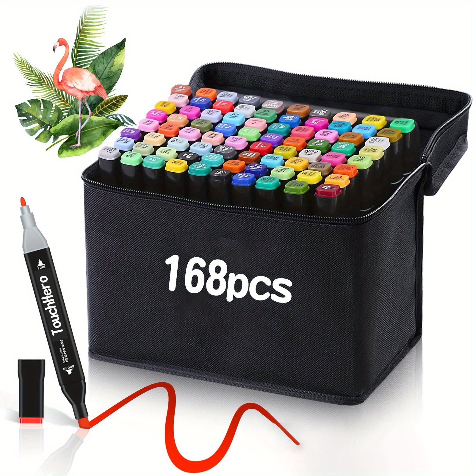 TouchHero 168 Colors Alcohol Markers Set – Professional and Versatile