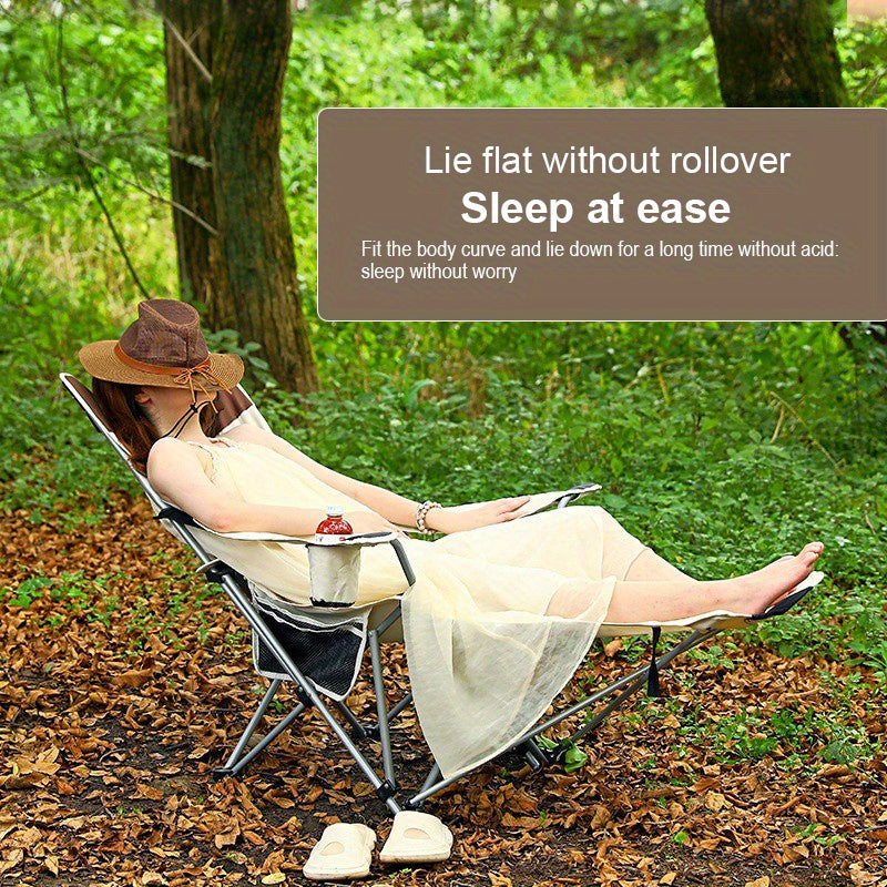 Lightweight Foldable Beach Chair – Ideal for Camping, Fishing, and Relaxation