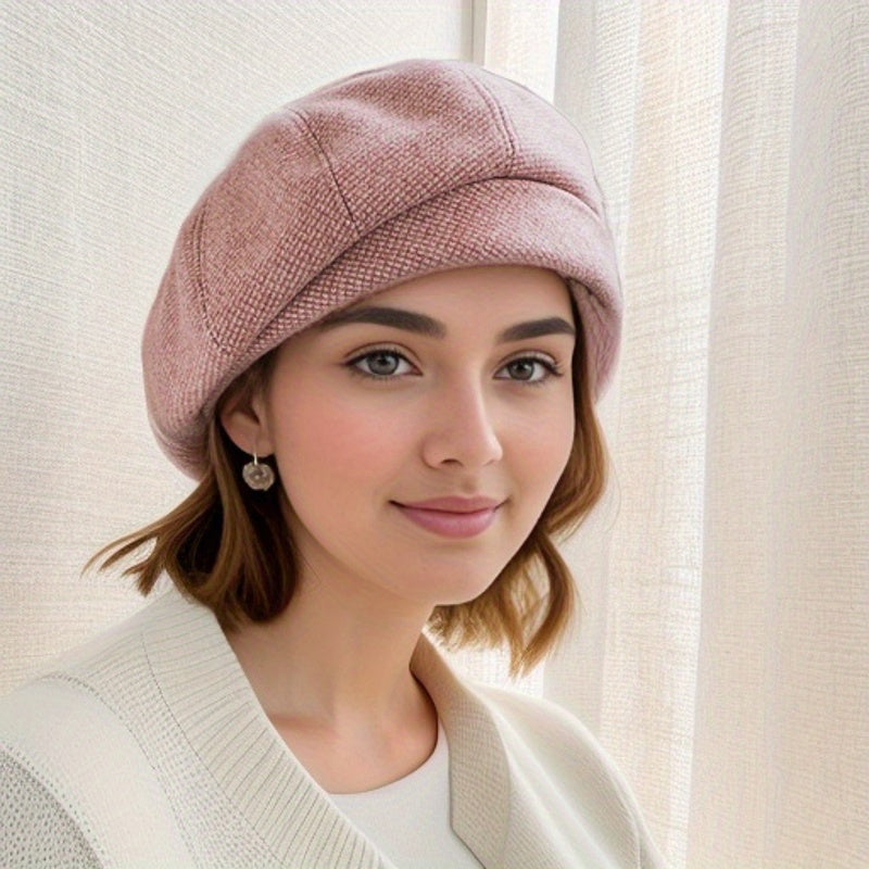 Sophie Retro Beret – Stylish Winter Hat for Cold Days