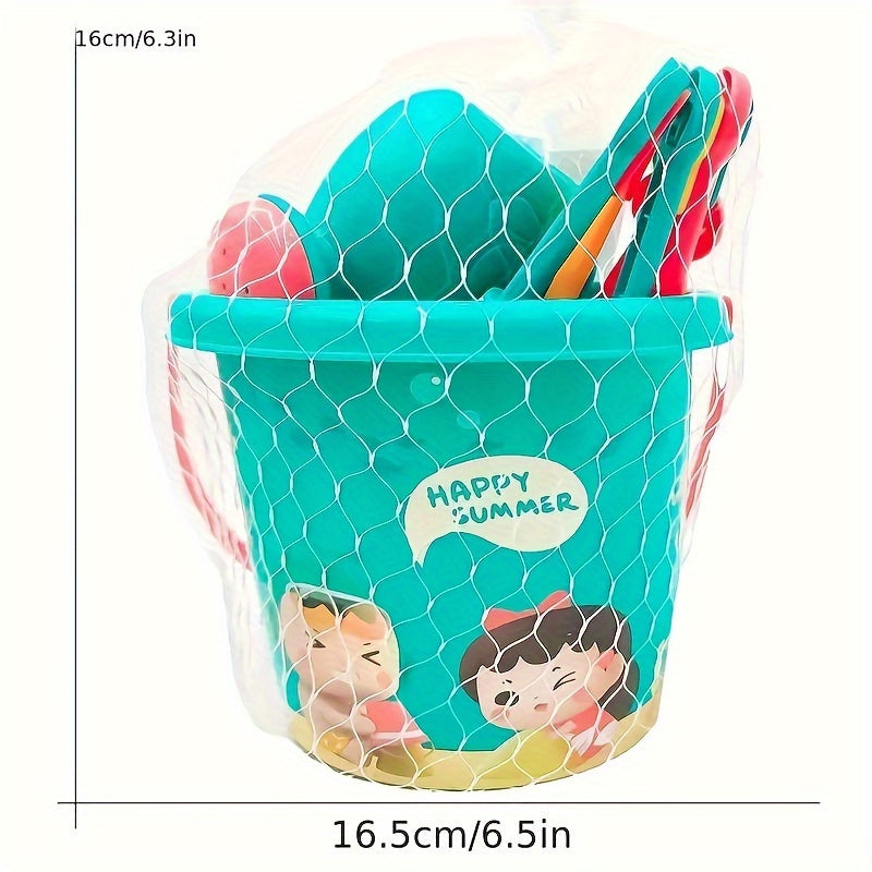18-Piece Beach and Snow Playset – Complete with Bucket, Shovel, and Fun Tools for Creative Play