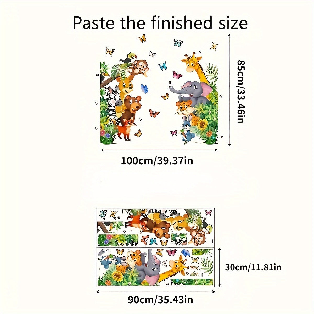 Colorful Animal Wall Stickers - Playful Fun for Children