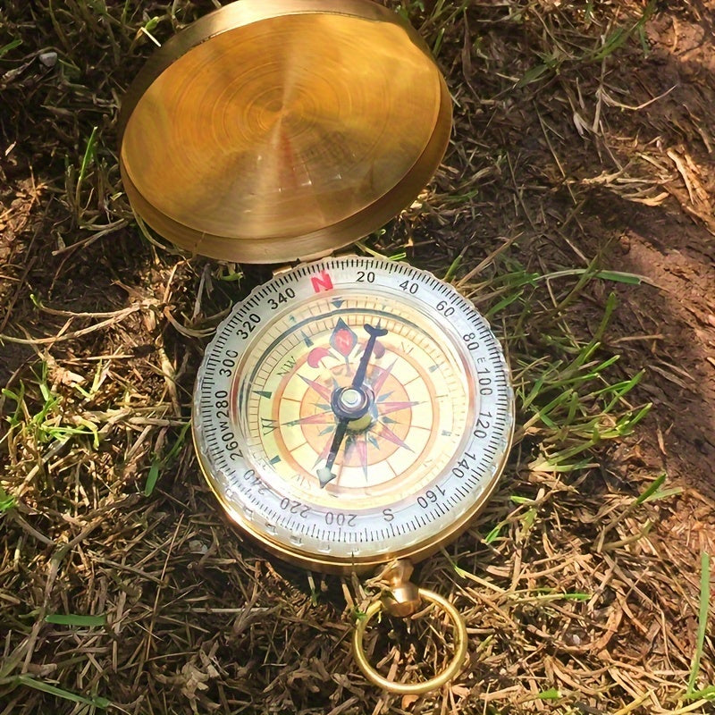 Copper Survival Compass – Waterproof and Glow-in-the-Dark for Nighttime Adventures