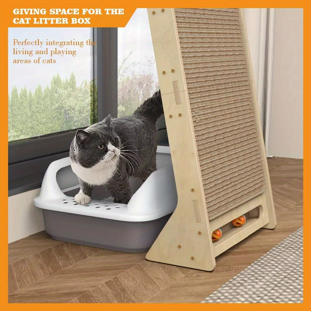 NatureClimb Wooden Cat House – Compact and Playful Furniture