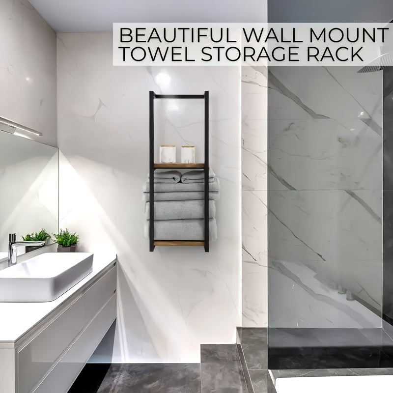 Space-Saving Towel Rack - For a Tidy Bathroom