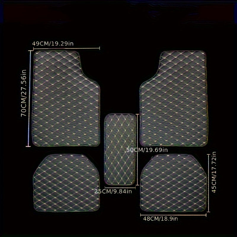 Premium PU Leather Floor Mats – Durable and Easy to Maintain