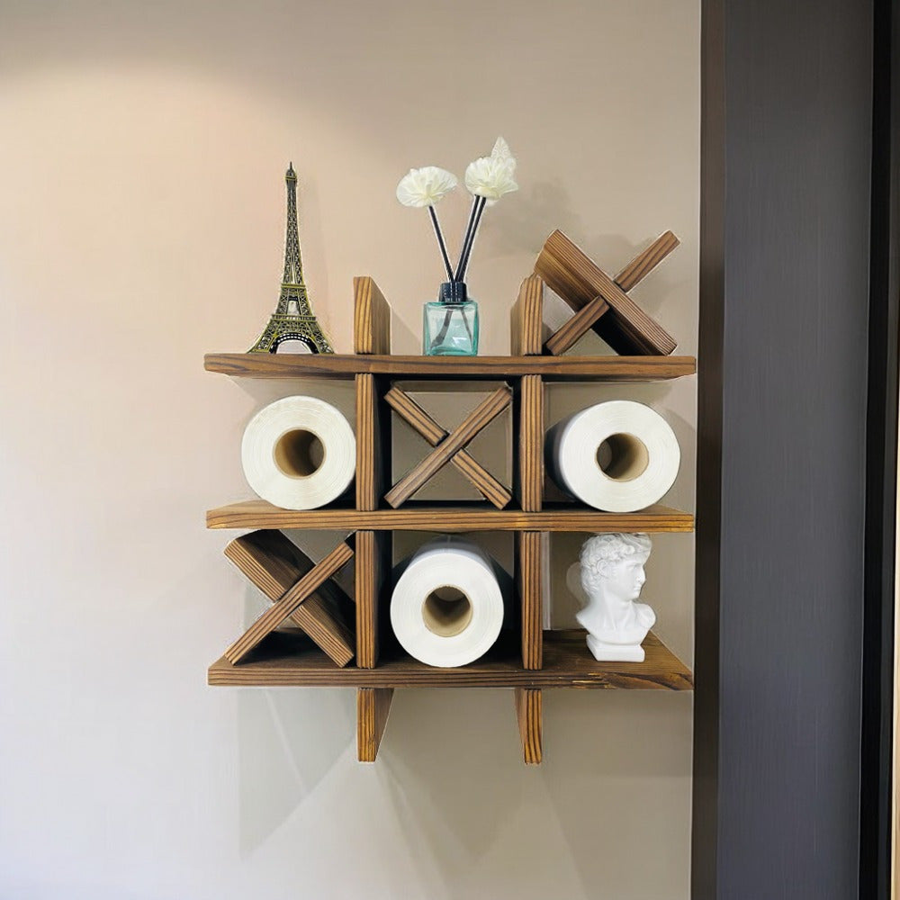Rustic Wooden Toilet Paper Holder – Inspired by Artisan Woodwork