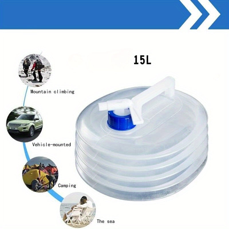 HydroPack Foldable Water Container - 15L Leak-proof and Portable Solution