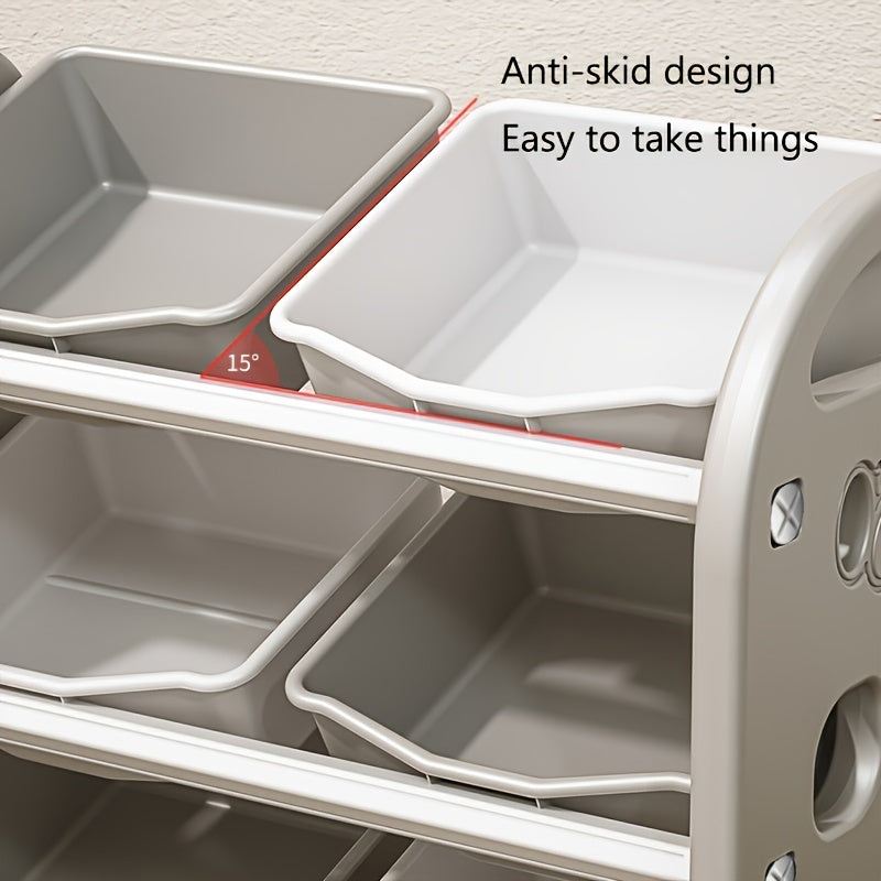MultiStore Storage Rack - Spacious and Sturdy Organizer with 6 Bins