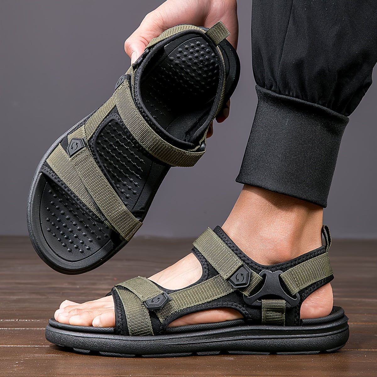 TrailVent Breathable Men’s Sandals – Comfortable Outdoor Grip