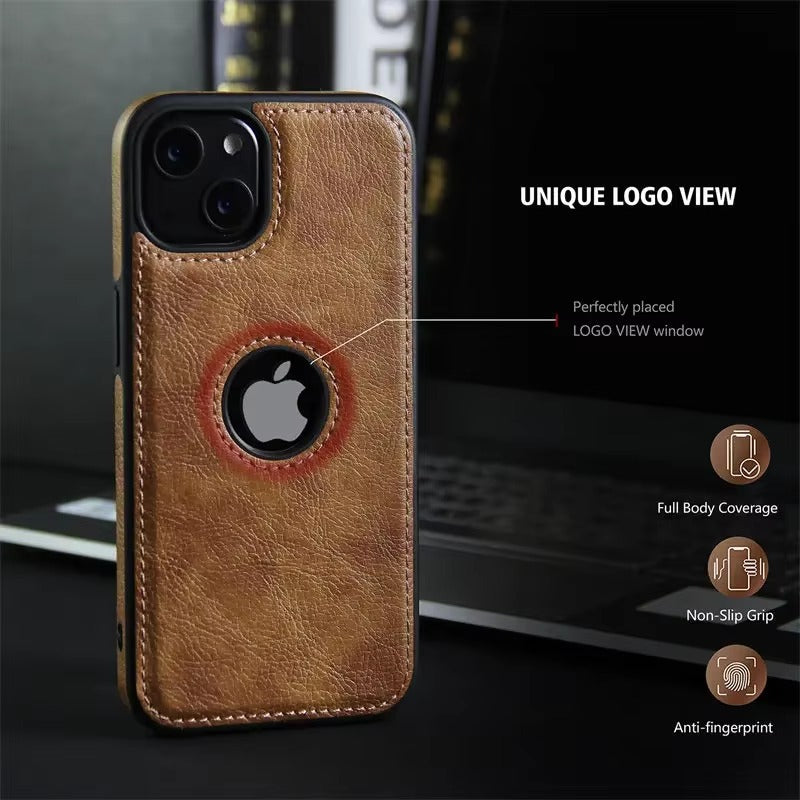 Luxury Leather iPhone Case – Business & Protective