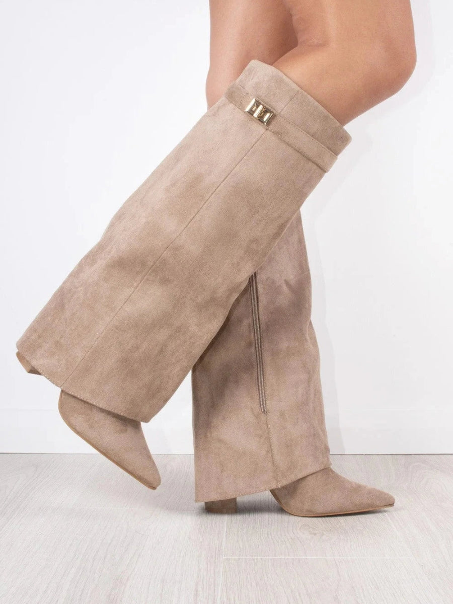 Luxe Suede Over-the-Knee Boots for Women – Comfort and Class