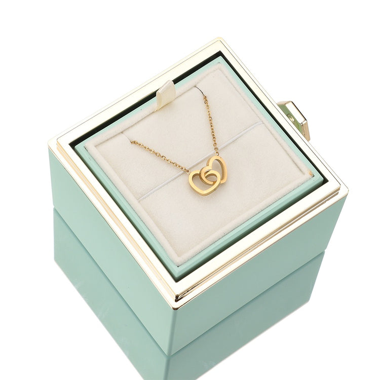 Amor's Flower Box – Eternal Rose with Engraving for Valentine's Day