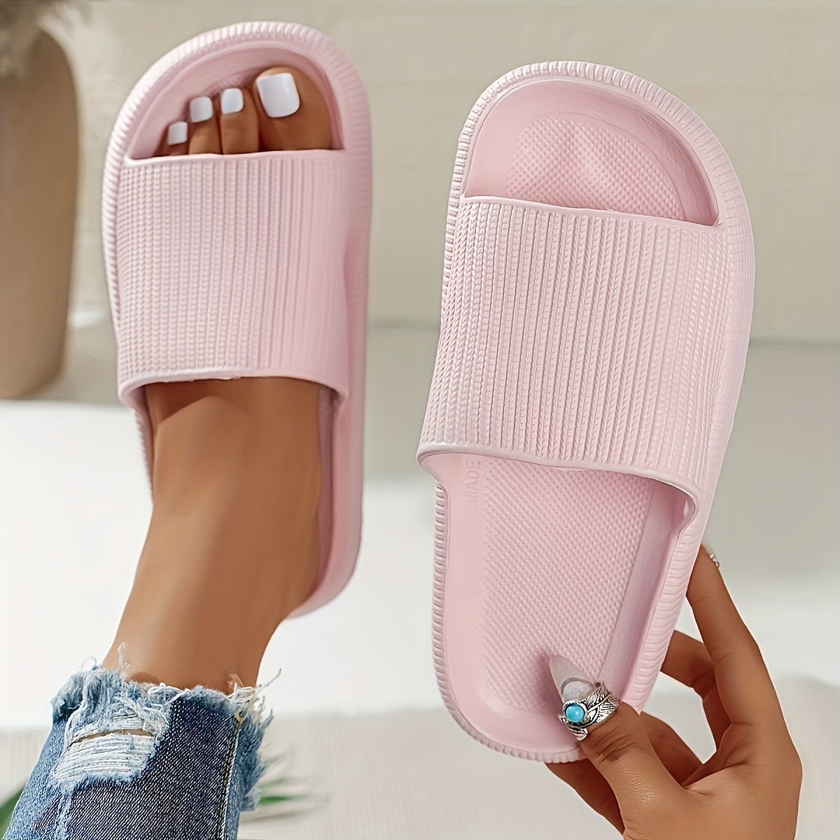 RelaxFit Thick Sole Slippers – Comfortable and Safe