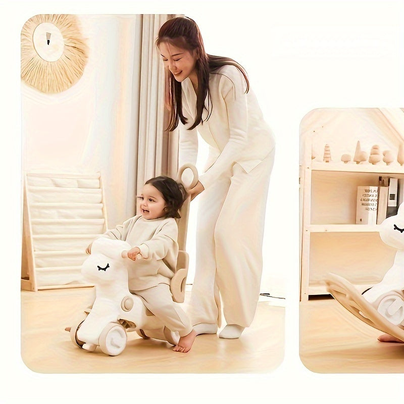 2-in-1 Baby Rocking Horse and Balance Bike - Safe and Fun Toy