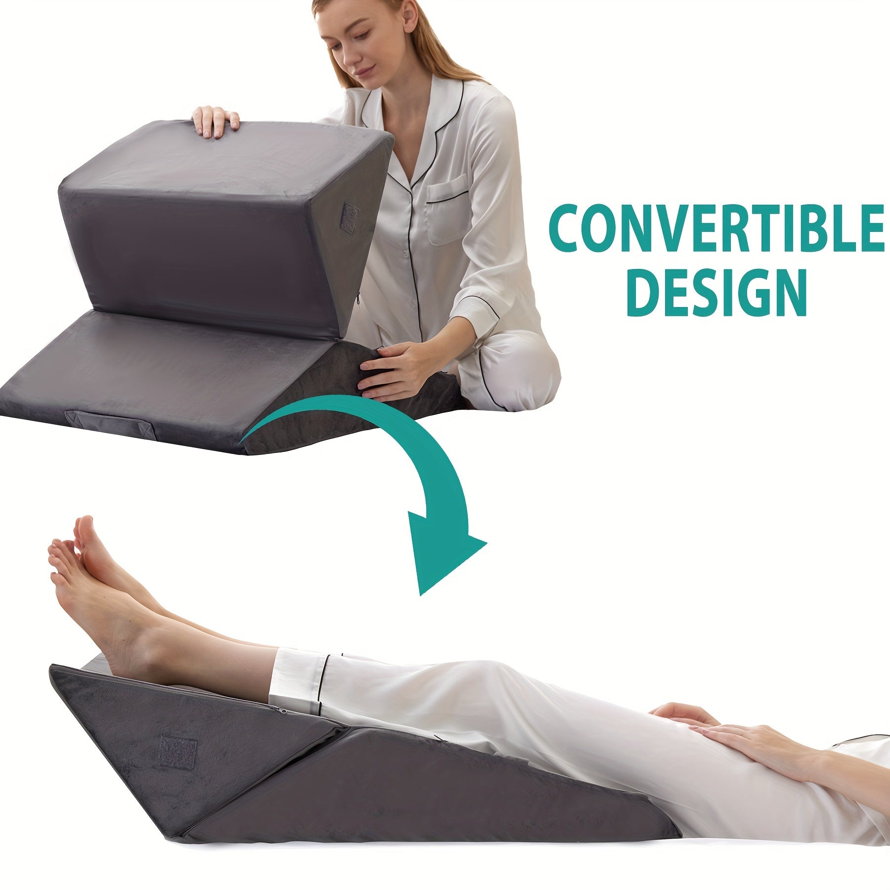 RelaxPlus Adjustable Bed Wedge Pillow – Comfort and Support for Recovery