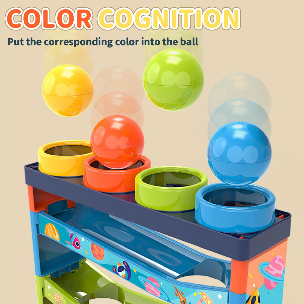 Colorful Ball Rolling System – Educational Toy for Children
