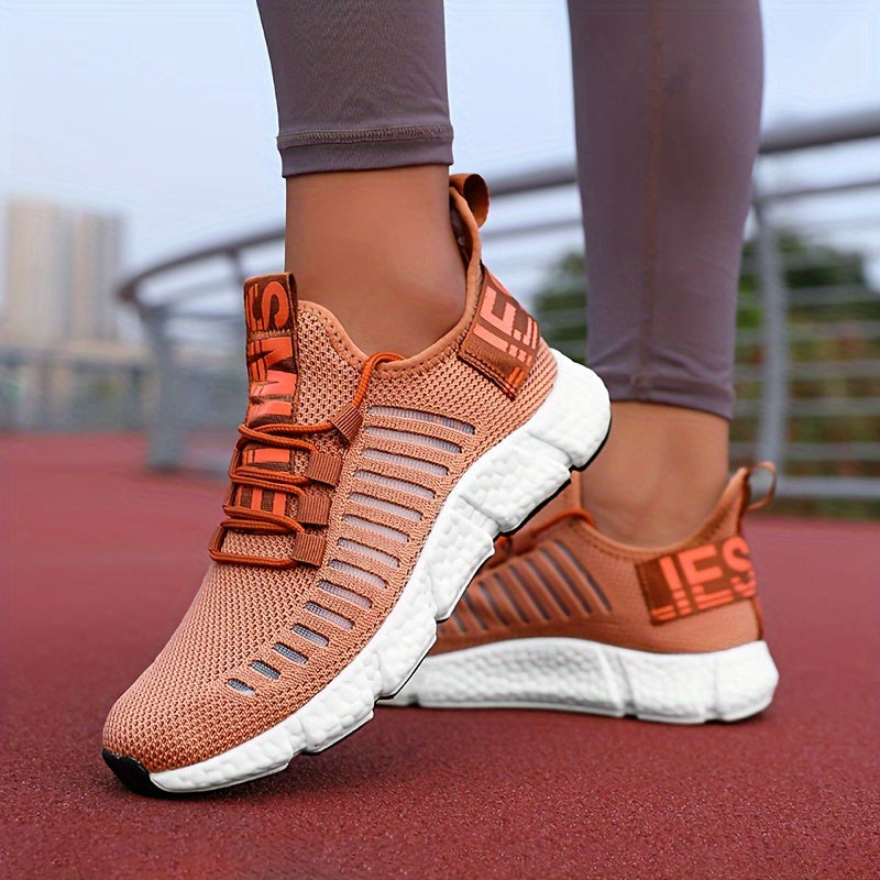 Breathable Knit Platform Sneakers for Women – Comfortable and Trendy