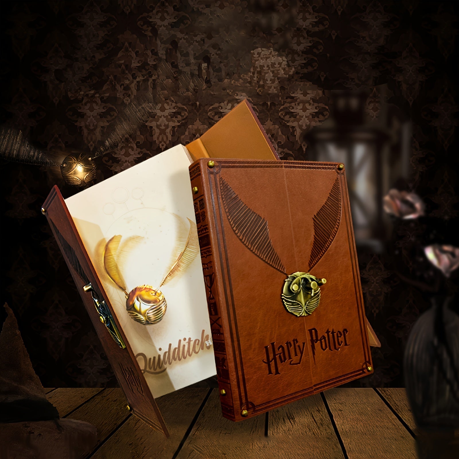 Magical Hardcover Notebook with Golden Ball – Perfect for Journals and Notes