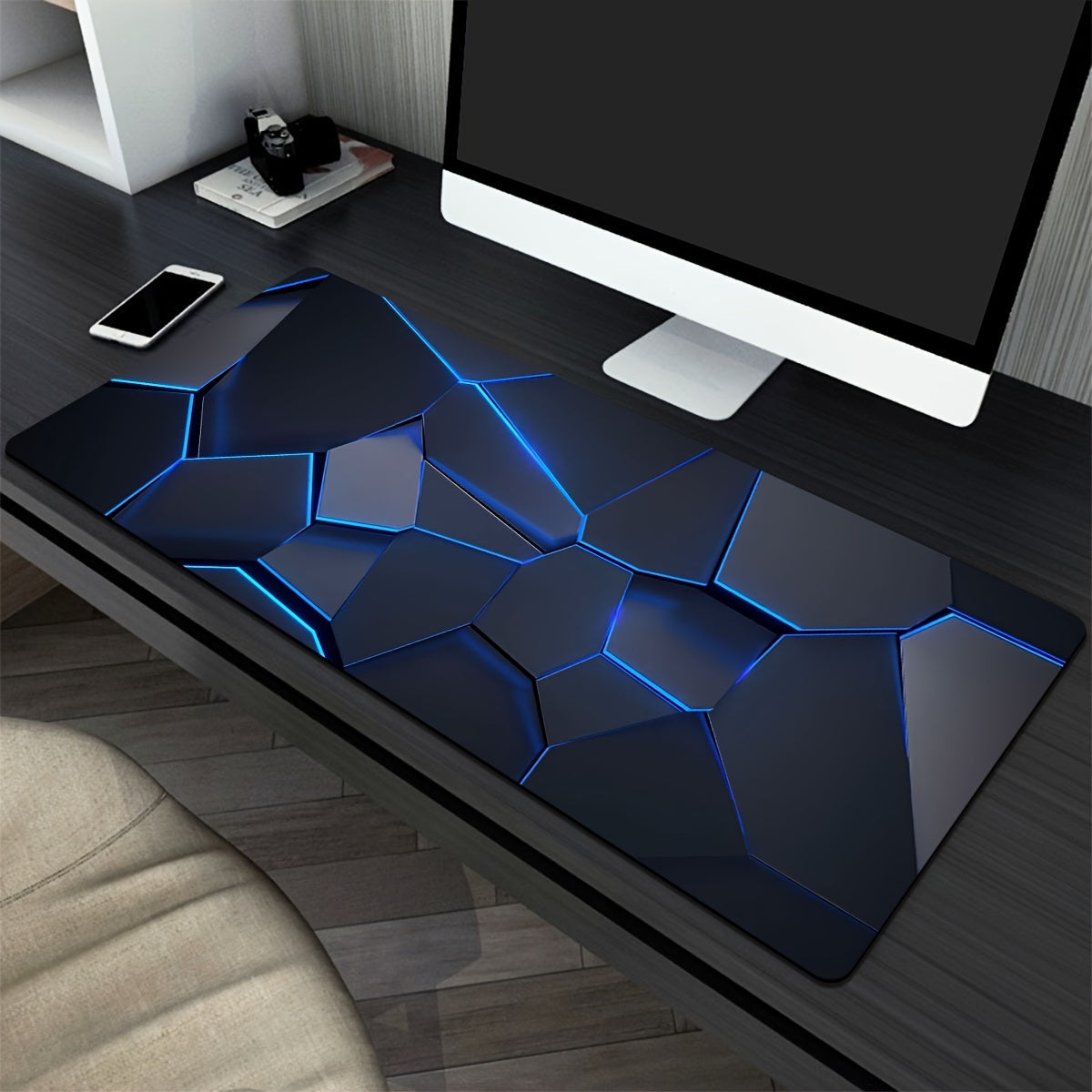 Geometric Gamer Mat - Stylish, Durable, and Non-Slip for a Perfect Gaming Experience